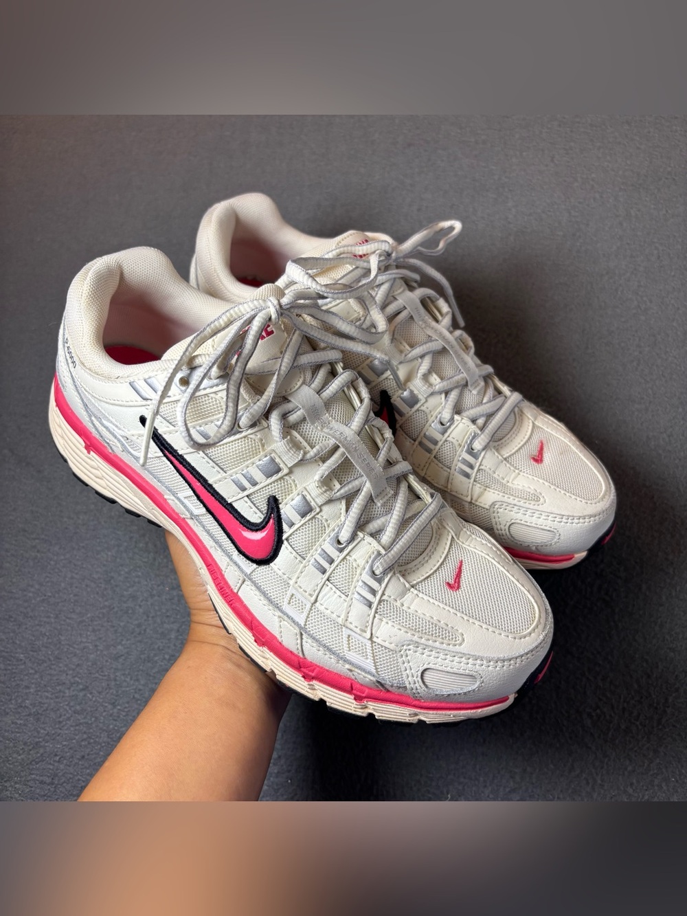 Nike P-6000 women’s white and Sail Pink size US 8